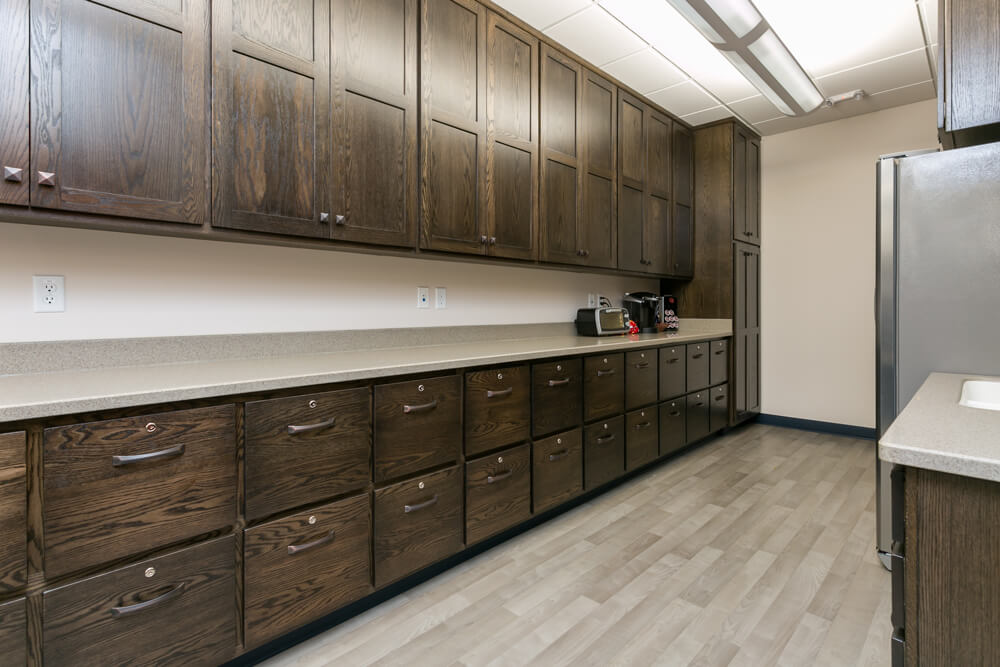 custom filing cabinets and office storage by licensed commercial builders
