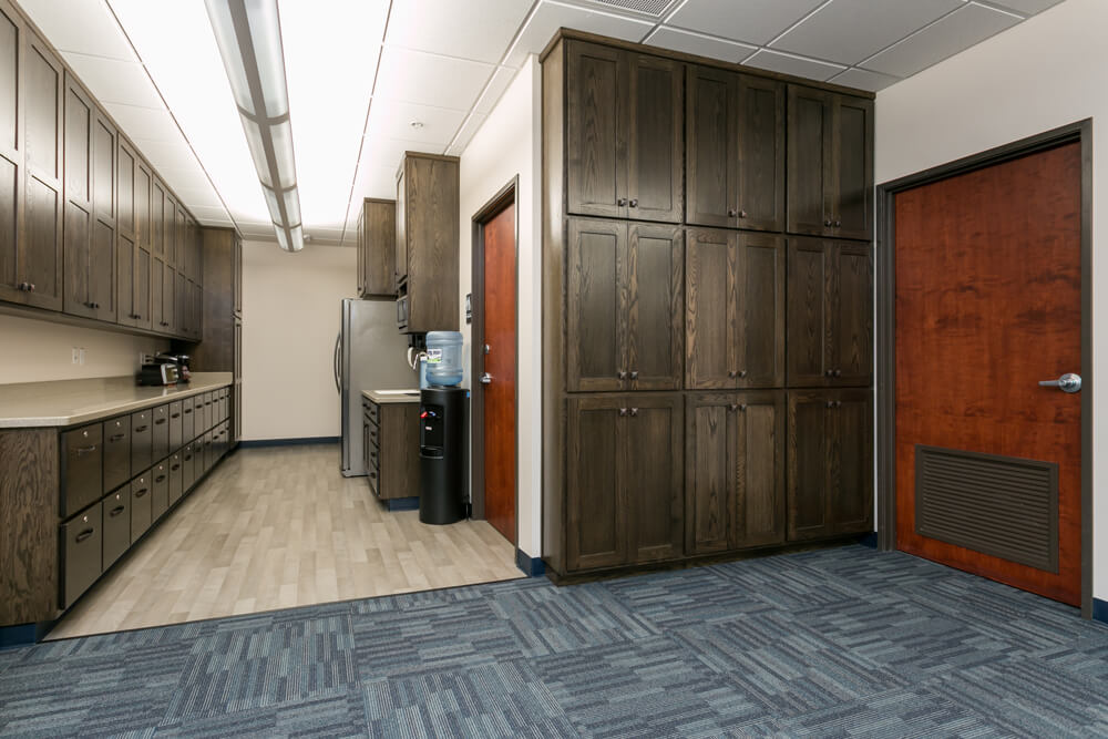 commercial office space remodel by licensed general contractors