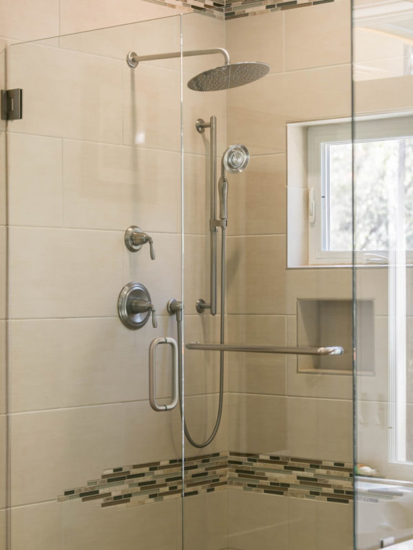 shower remodel by licensed contractors